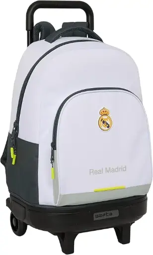 [DAC1630] Mochila Grande Con Ruedas Compact Extraible Real Madrid Equipación 25/26
