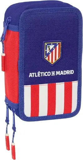 [DAC1662] Estuche Plumier Triple 37 Piezas Atlético De Madrid