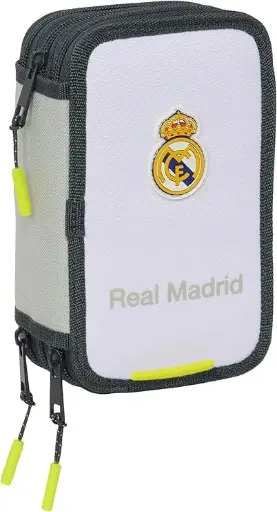 [DAC1664] Estuche Plumier Triple 37 Piezas Real Madrid Equipación 25/26
