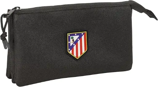 [DAC1683] Estuche Portatodo Triple Atlético De Madrid Teen Black