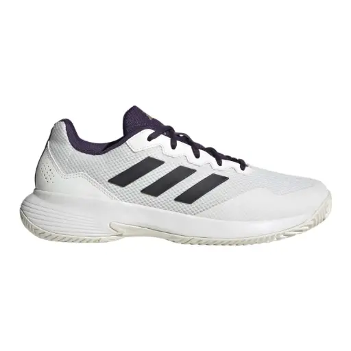 Zapatillas adidas Gamecourt 2 Hombre Blanco/Negro/Púrpura