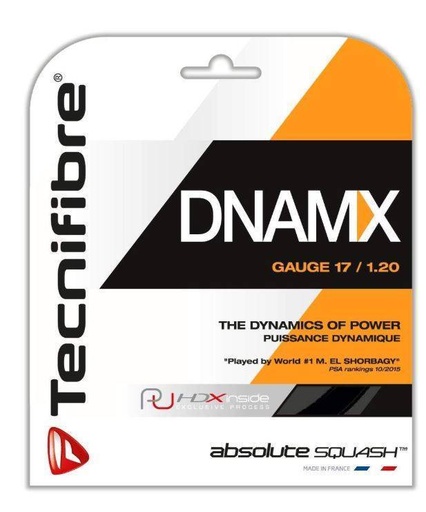 [D120CDJ1001-NE-120] Cordaje Squash Tecnifibre DNAMX 12m (F)
