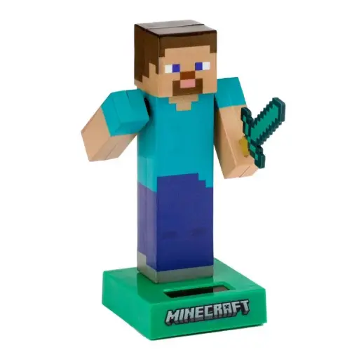 [DAC1813] Muñeco Solar Steve Minecraft