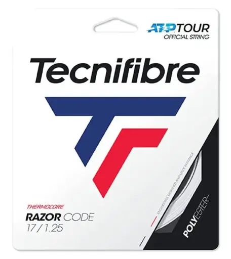 [DAA9010-BL-0] Cordaje Tenis Tecnifibre RAZOR CODE Set 12m Blanco