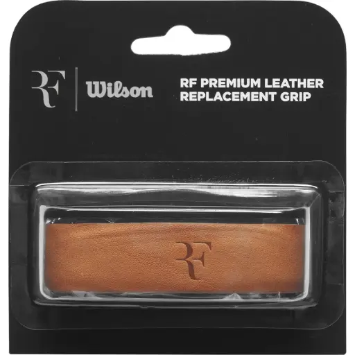 [DAC1878-1] Grip Tenis Wilson Roger Federer Cuero Premium Marrón