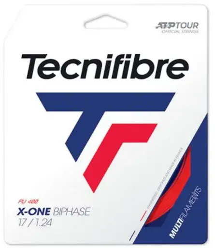 Cordaje Tenis Tecnifibre X-ONE BIPHASE Set 12m Rojo