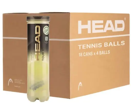 [DAB1288-K18] Pelotas Tenis Head Tour XT B4 18 Botes de 4 pelotas