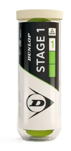 [DAC1946-1] Pelotas Tenis Dunlop STAGE 1 B4 Verde 1 Bote 4 pelotas