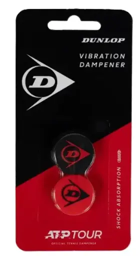[DAA9510-RO-N] Dampener Tenis Dunlop ATP Blíster 2 unidades Negro Rojo