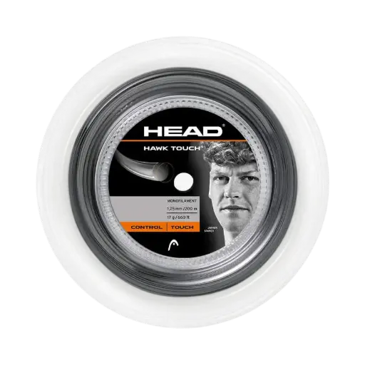 Cordaje Tenis Head Hawk Touch Bobina 200m Antracita