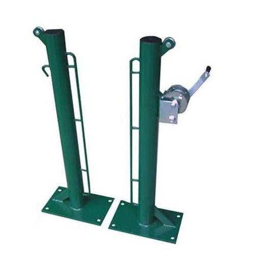[20512357] Juego Postes de Pádel Fijos diam 80 mm con base