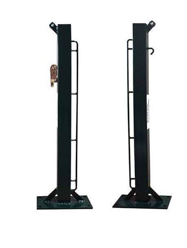 [20512360] Juego Postes de Pádel Fijos Cuadrado 80 X 80 mm con base