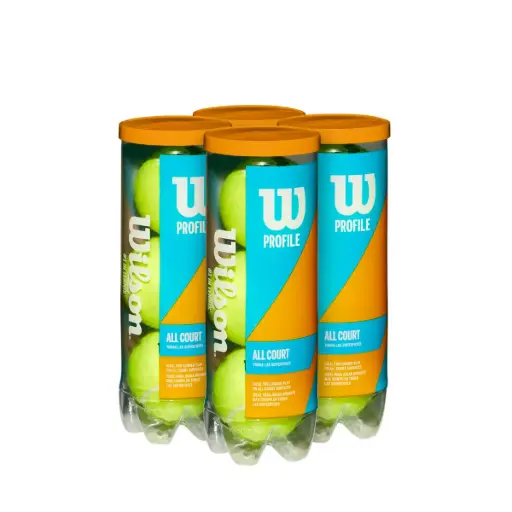 [DAC2339] Pelotas Tenis Wilson Profile All Court 4 Botes 3 Pelotas