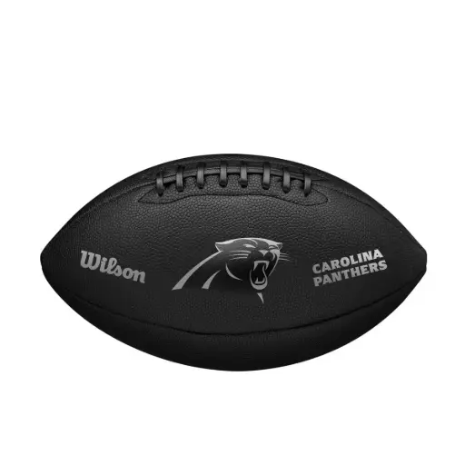 [DAC2456-1] Balón Fútbol Americano Wilson Nfl Team Metallic Premiere Carolina Panthers Official Negro