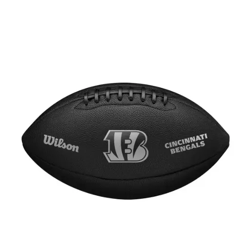[DAC2458] Balón Fútbol Americano Wilson Nfl Team Metallic Premiere Cincinnati Bengals Official Negro