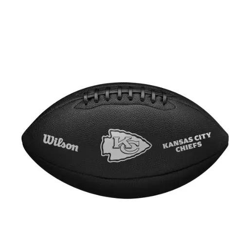 [DAC2467-1] Balón Fútbol Americano Wilson Nfl Team Metallic Premiere Kansas City Chiefs Official Negro