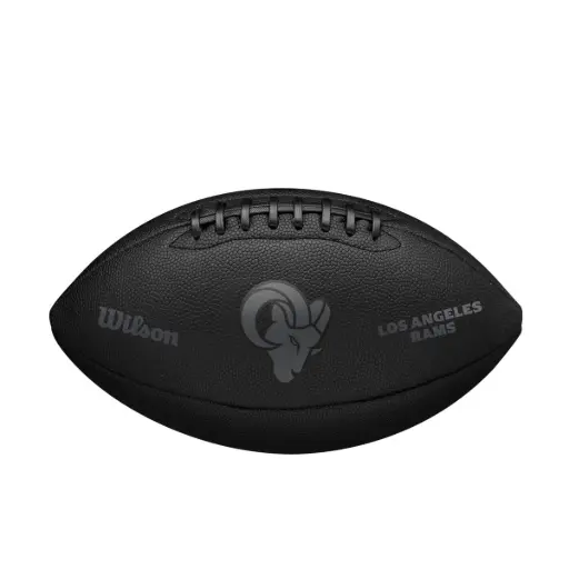 [DAC2470-1] Balón Fútbol Americano Wilson Nfl Team Metallic Premiere Los Angeles Rams Official Negro