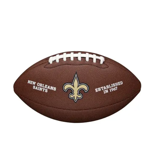 [DAC2527] Balón Fútbol Americano Wilson Nfl Team Backyard Legend New Orleans Saints Official