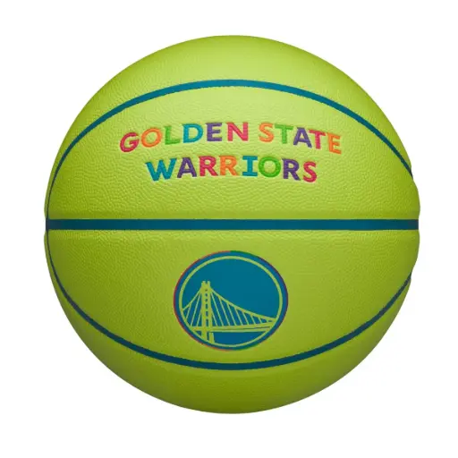 [DAC2578] Balón Baloncesto Wilson Nba Team Golden State Warriors Talla 7 Verde Neón