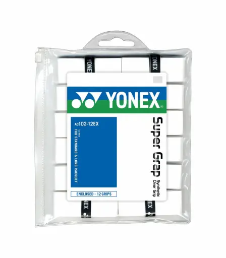 [DAC2618-1] Overgrips Yonex Liso Blíster 12 unidades Blanco