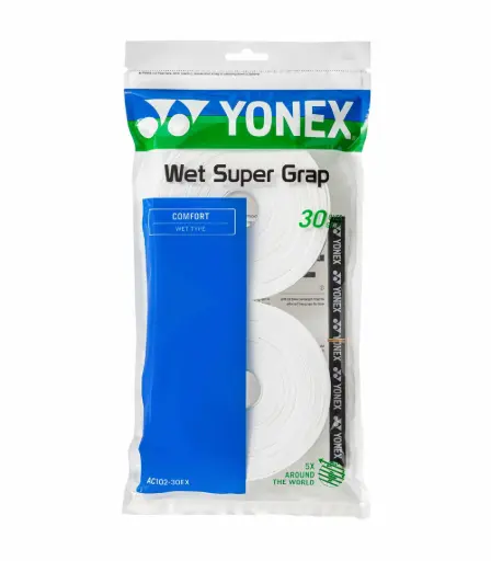 [DAC2623-1] Overgrips Yonex Liso 30 unidades Blanco