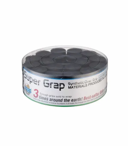 [DAC2628-1] Overgrips Yonex Super Grap Lisos 36 unidades Negro