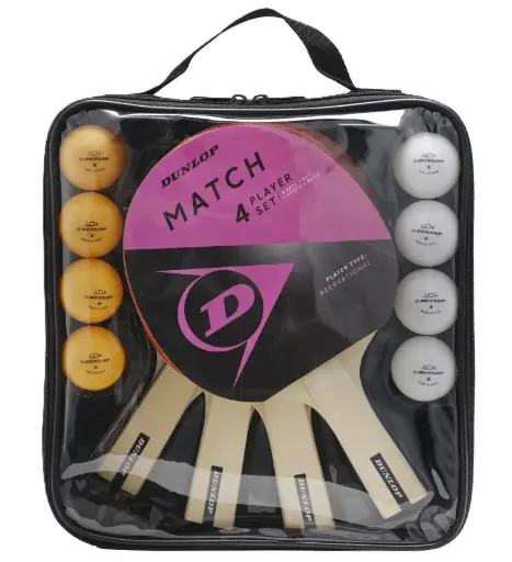 [DAA9146-1xx] Tenis Mesa Dunlop Match 4 Players Set
