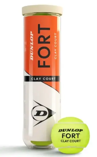 [DAC0413-1] Pelotas Tenis Dunlop FORT CLAY COURT 1 Bote de 4 pelotas