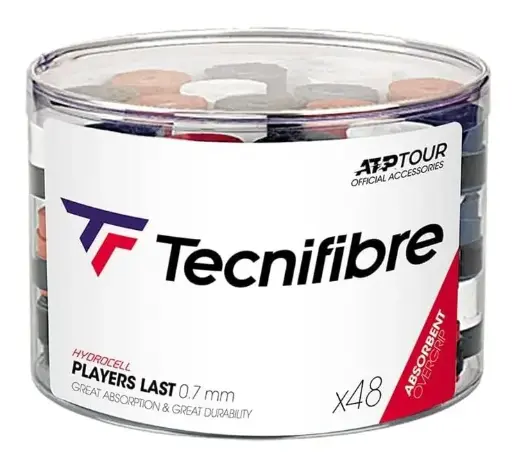 [D100SOG1010-ZZ-48x] Overgrips Tecnifibre PLAYERS LAST PVC 48u