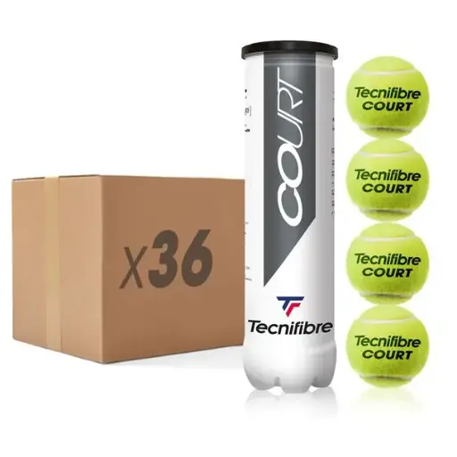 [DAA9490-36] Pelotas Tenis Tecnifibre COURT Caja 36 botes de 4 pelotas