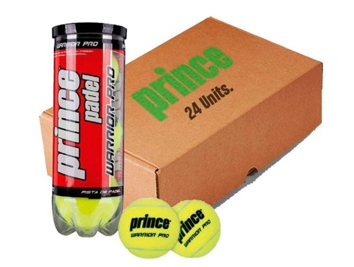 [DAA9540-K24] Pelotas Pádel Prince Pádel Warrior Pro 24 botes de 3 pelotas