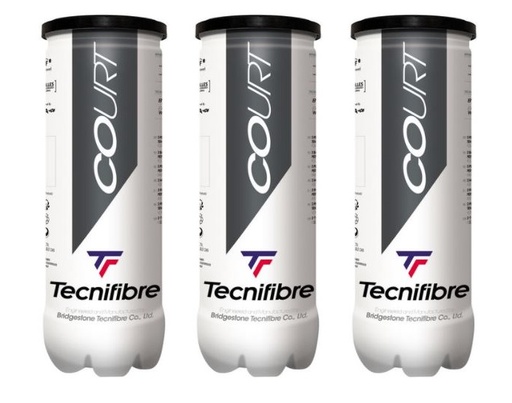 [DAA9938-3] Pelotas Tenis Tecnifibre COURT pack 3 botes (3x3)