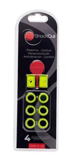 [DAB1633-AM-D1] Dampeners Pádel SHOCKOUT Amarillo D1