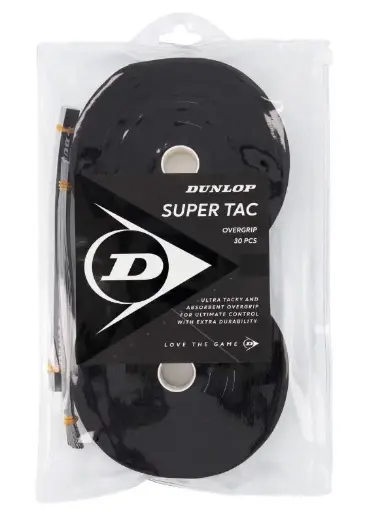 [DAB0994] Overgrips Dunlop Tac Super Tac 30 unidades Negro