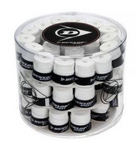 [DAA7202-BL] Overgrips Dunlop TOUR DRY Cubo 60 Blanco