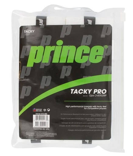 [DAB0991] Overgrips Tenis Pádel Prince Tacky Pro Blanco 12u