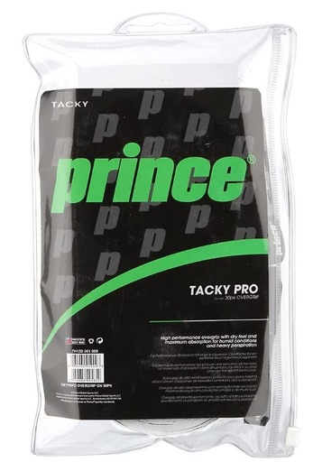 [DAB0990] Overgrips Tenis Pádel Prince Tacky Pro Blanco 30u