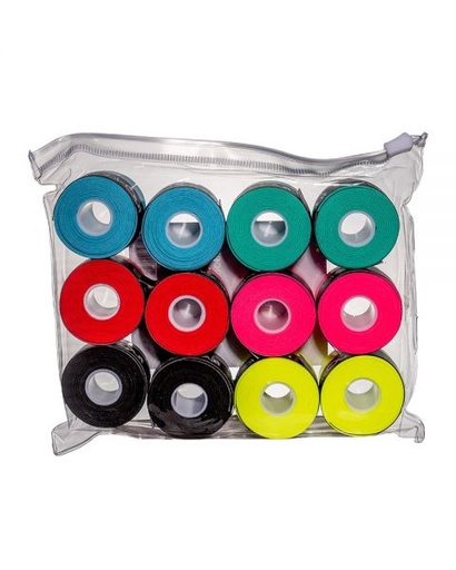 [DAB9726] Overgrips ShockOut Premium Grip & Comfort x12 Multicolor Perforados