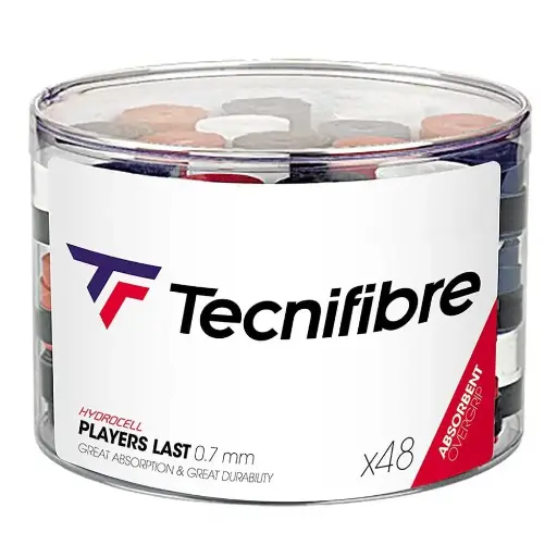 [D100SOG1010-ZZ-48N] Overgrips Tecnifibre PLAYERS LAST PVC 48u