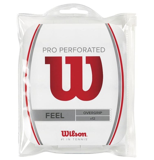 [DAB2465] Overgrips Wilson Pro Perforated Blanco x12