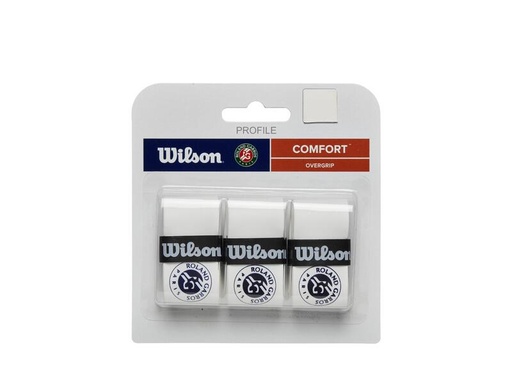 [DAC0080-1] Overgrips Wilson Roland Garros 2024 3u Blanco/Azul
