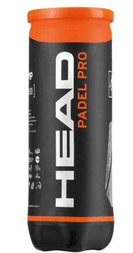 [DAA9688] Pelotas Pádel Head Pádel PRO 3 pelotas