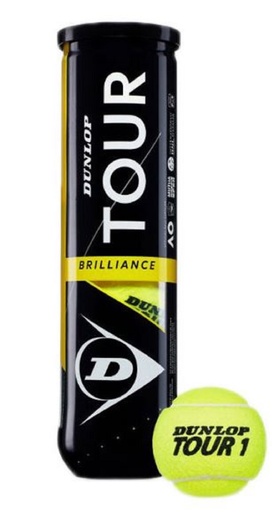 [DAA9348] Pelotas Tenis Dunlop TOUR BRILLIANCE B4 4 pelotas