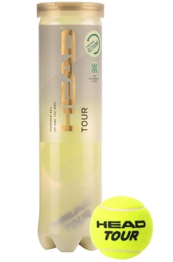 [DAB1287] Pelotas Tenis Head Tour Bote 4 Pelotas