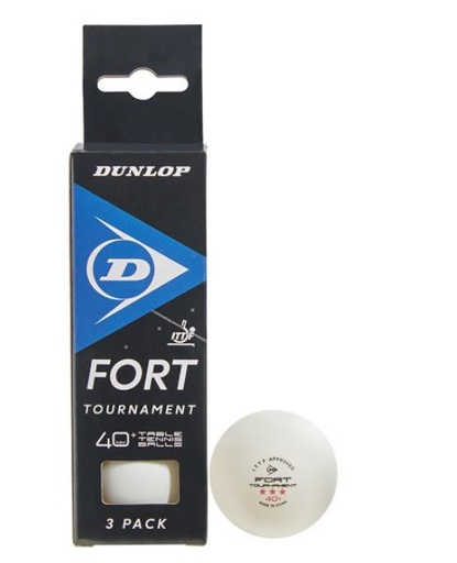 [DAA9317] Pelotas Tenis Mesa ITF Dunlop Fort Tournament 3 bolas 